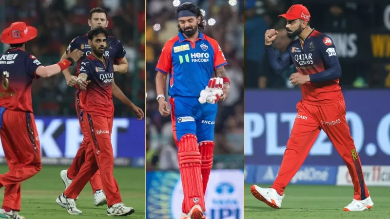 ಡೆಲ್ಲಿ ಕ್ಯಾಪಿಟಲ್ಸ್ ವಿರುದ್ಧ ಭರ್ಜರಿ ಗೆಲುವು; RCB ಮತ್ತೆ ಟೇಬಲ್ ಟಾಪರ್