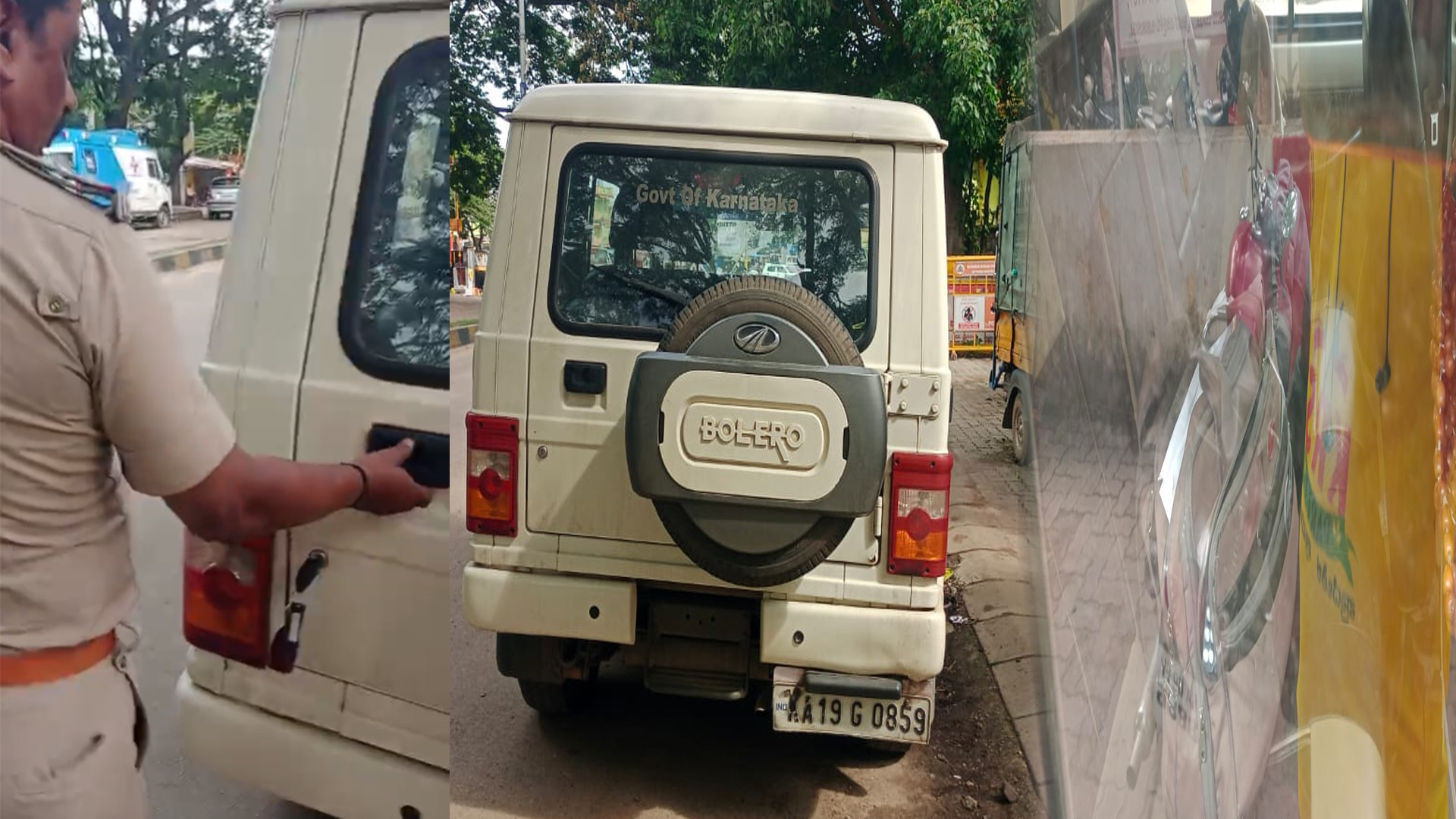 ಸರ್ಕಾರಿ ವಾಹನದಲ್ಲಿ ಮಧ್ಯ ಬಾಟಲಿಗಳು ಪತ್ತೆ, ಪ್ರಕರಣ ದಾಖಲಿಸಿಕೊಂಡ ಹುಣಸೂರು ಪೊಲೀಸರು.