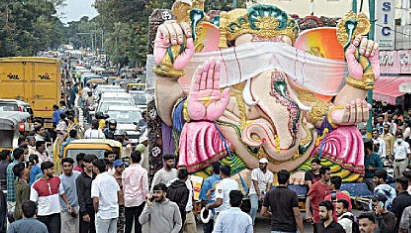 ಇಡೀ ಮೈಸೂರಿನಲ್ಲೇ ಇದೇ ಬೃಹತ್ ಗಣಪತಿ…