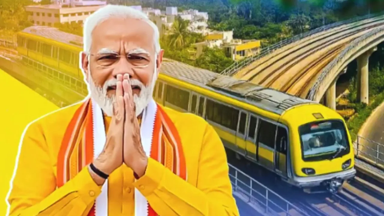 ನಾಳೆ ಹಳದಿ ಲೈನ್ ಮೆಟ್ರೋಗೆ ಹಸಿರು ನಿಶಾನೆ ತೋರಲಿರುವ ಪ್ರಧಾನಿ. ನಾಳಿನ  ವೇಳಾಪಟ್ಟಿ ಹೀಗಿದೆ  ?