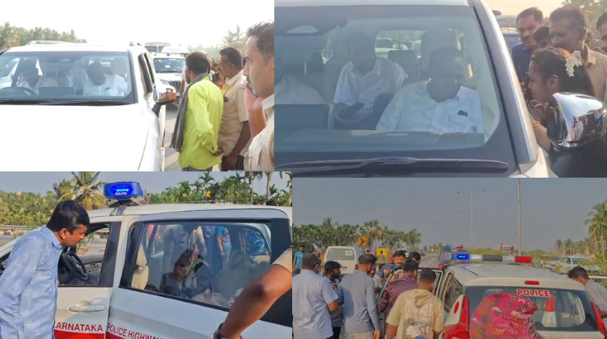 ಹೆದ್ದಾರಿ ಅ*ಘಾತ: ಗಾಯಾಳುವಿನ ನೆರವಿಗೆ ಧಾವಿಸಿ ಮಾನವೀಯತೆ ಮೆರೆದ ಕೇಂದ್ರ ಸಚಿವ ಹೆಚ್.ಡಿ. ಕುಮಾರಸ್ವಾಮಿ.